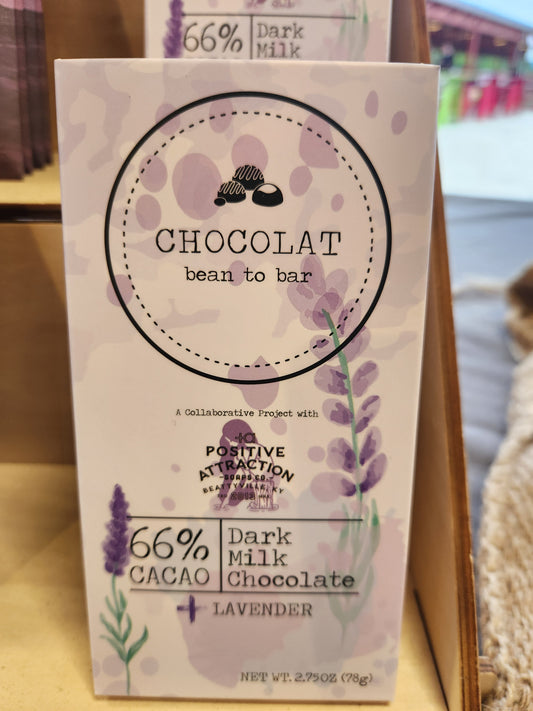 Dark Milk Lavender 66% - Chocolat Cafe